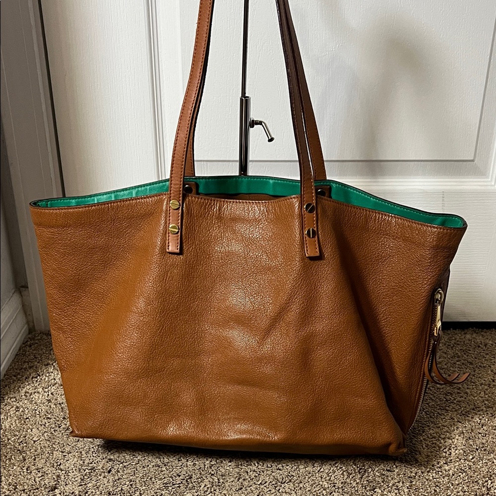 3188 Chloe Brown Leather Tote Bag